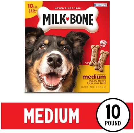 Milk-Bone Dog Treats – Original Crunchy Biscuits for Medium Dogs, 10 lb