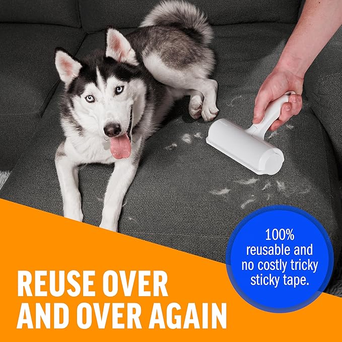 Chom Chom Pet Hair Remover Roller – Reusable Fur Cleaner Tool