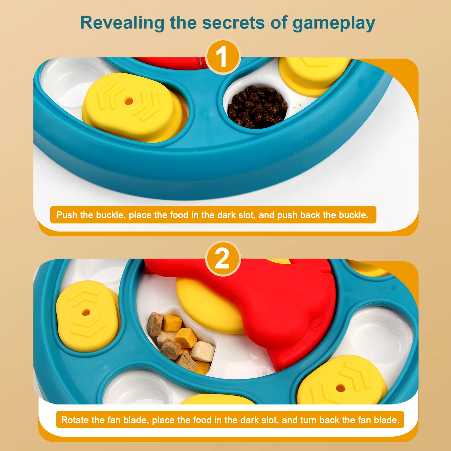 Interactive Dog Puzzle Toy – Slow Feeder Plate for Puppies