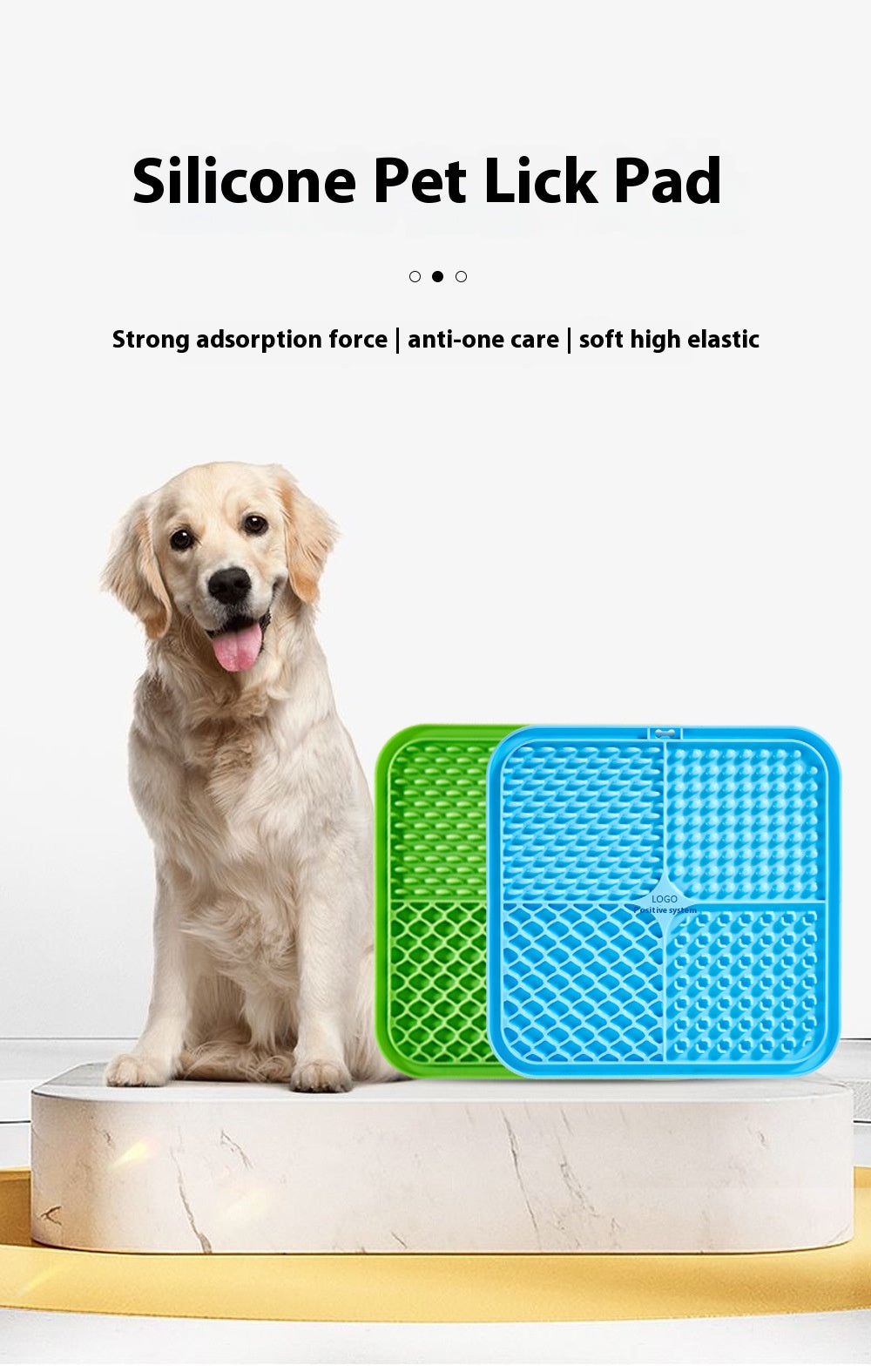 LUKITO Lick Mat for Dogs & Cats – Slow Feeder with Suction Cups