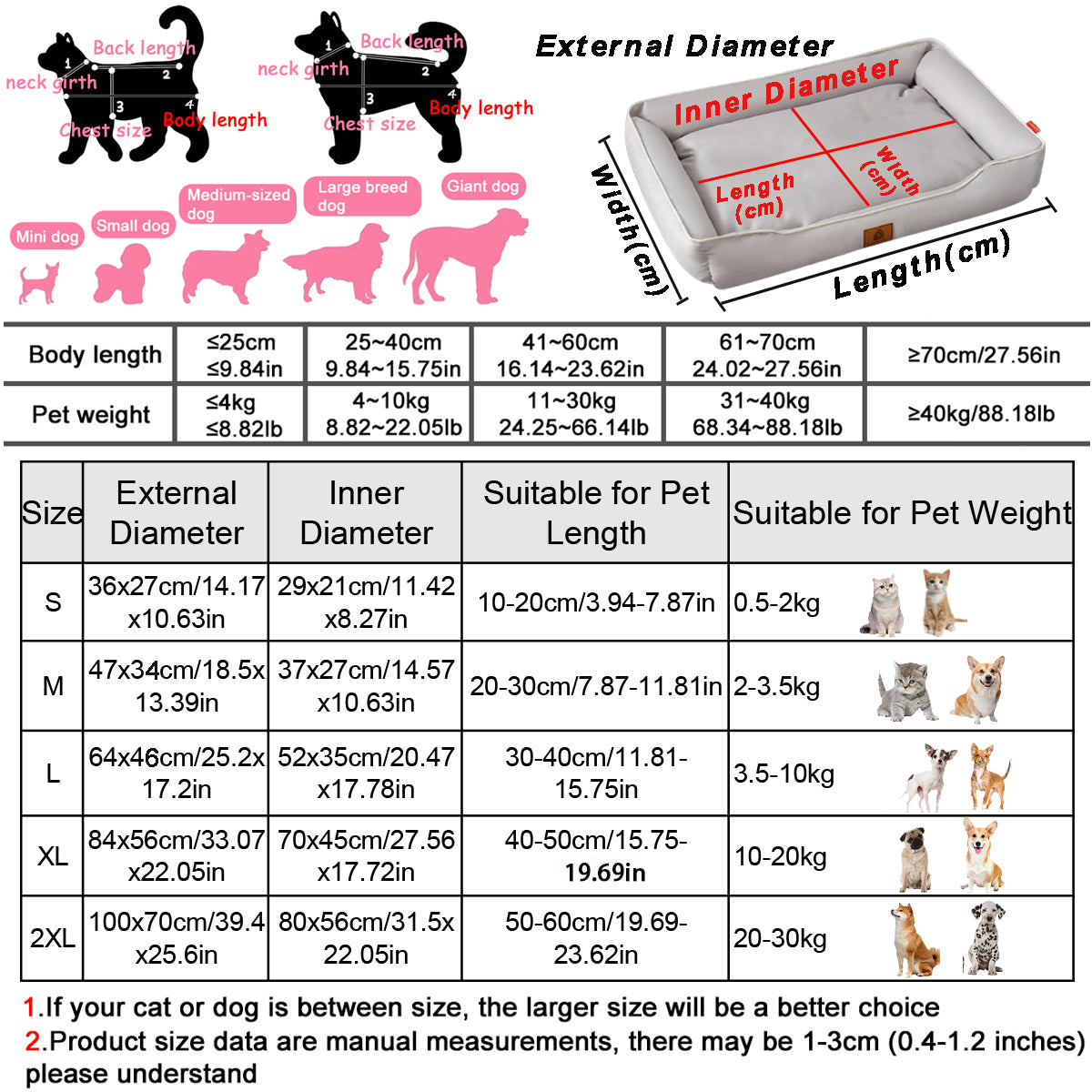 Large Dog Bed – Waterproof, Bite-Resistant Sofa Bed for Pets