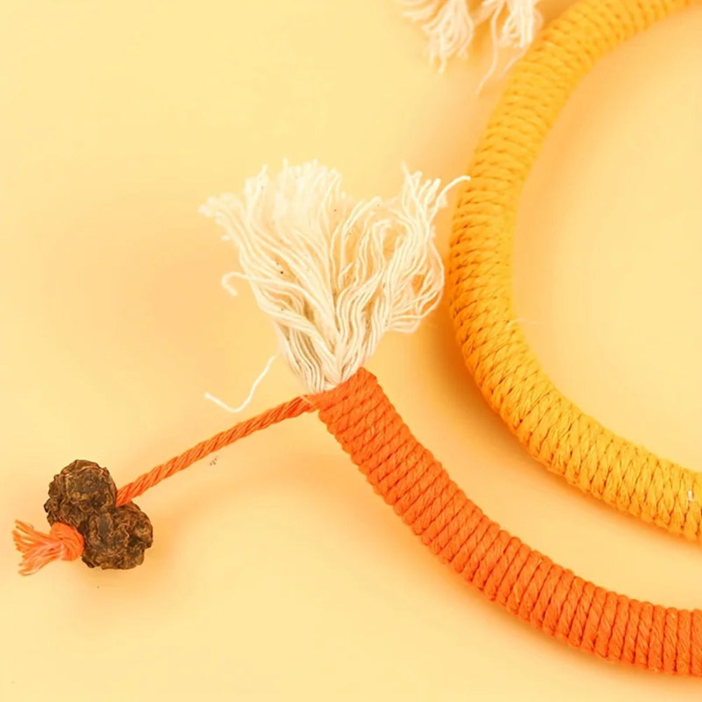 Potaroma Cat Chew Toy with Catnip – Safe Rope Toy for Kittens