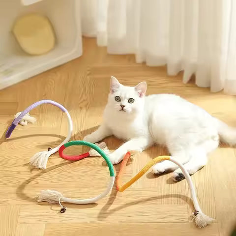Potaroma Cat Chew Toy with Catnip – Safe Rope Toy for Kittens
