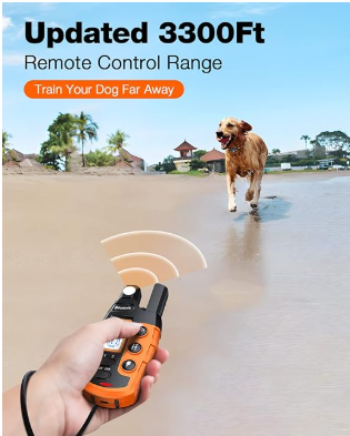 Waterproof Dog Training Collar with Remote – 3300Ft Shock & Vibration