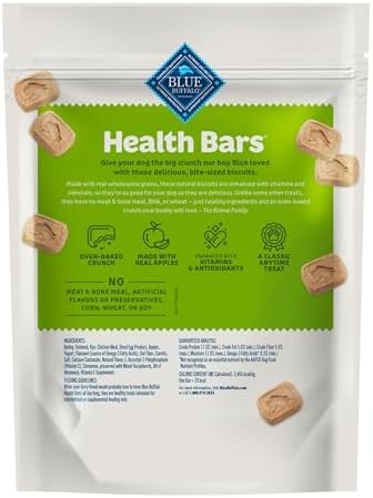 Blue Buffalo Mini Dog Treats – Apple & Yogurt Crunchy Biscuits