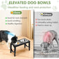 XIAZ Elevated Dog Bowls – Adjustable Raised Feeder Stand