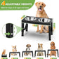 XIAZ Elevated Dog Bowls – Adjustable Raised Feeder Stand
