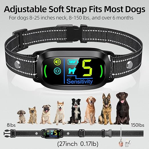 Rechargeable Dog Bark Collar – Smart No-Bark Training with Beep