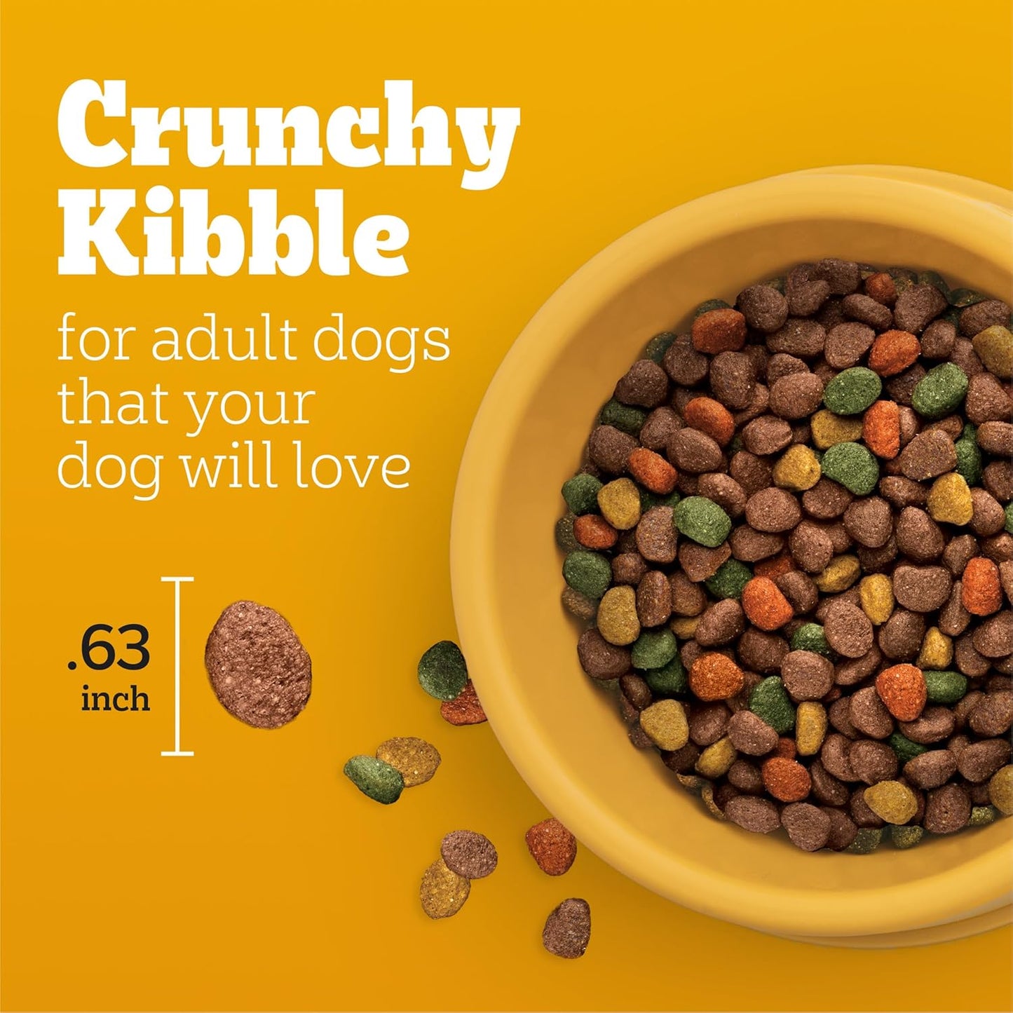 Pedigree Adult Dry Dog Food – Steak & Vegetable Flavor, 18 lb