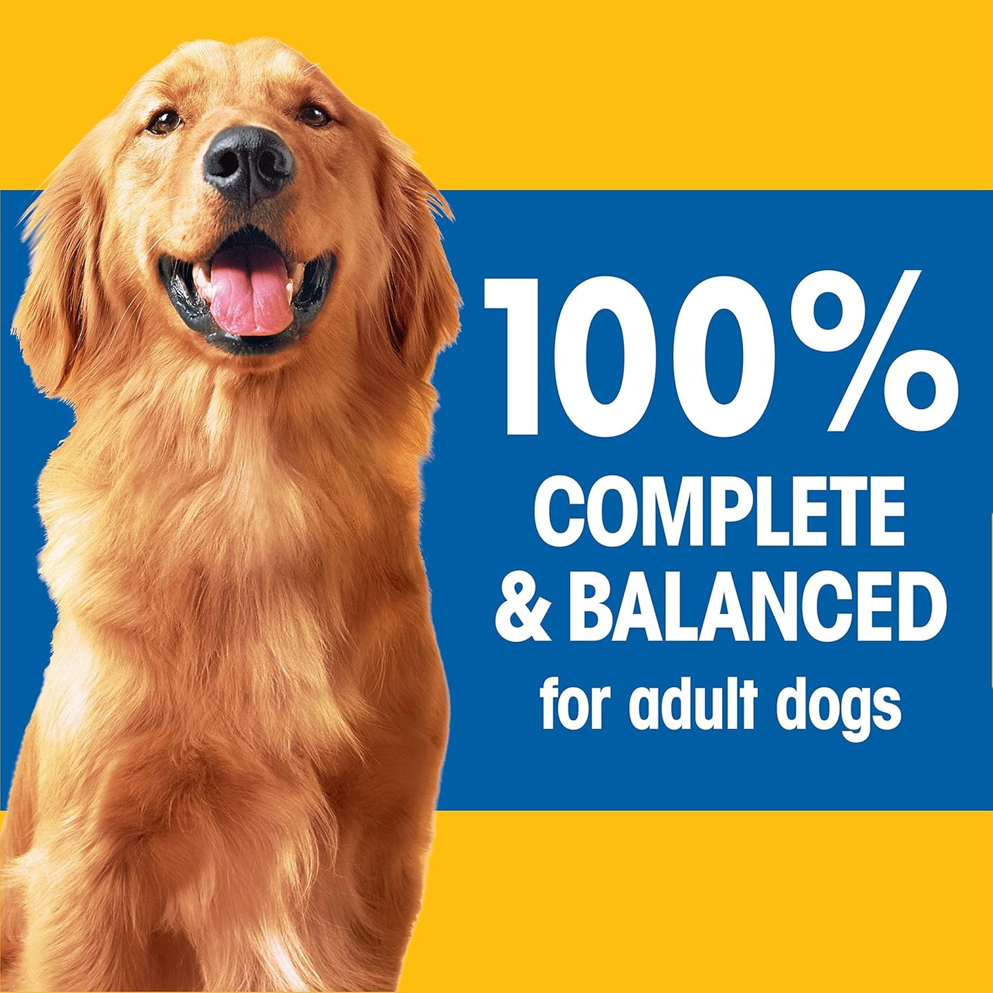 Pedigree Adult Dry Dog Food – Steak & Vegetable Flavor, 18 lb