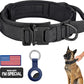 Tactical Dog Collar with Handle – Adjustable Nylon Military Collar