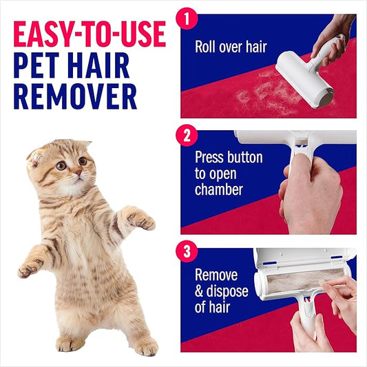 Chom Chom Pet Hair Remover Roller – Reusable Fur Cleaner Tool