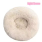 Super Soft Donut Pet Bed – Washable Plush Calming Bed for Dogs & Cats