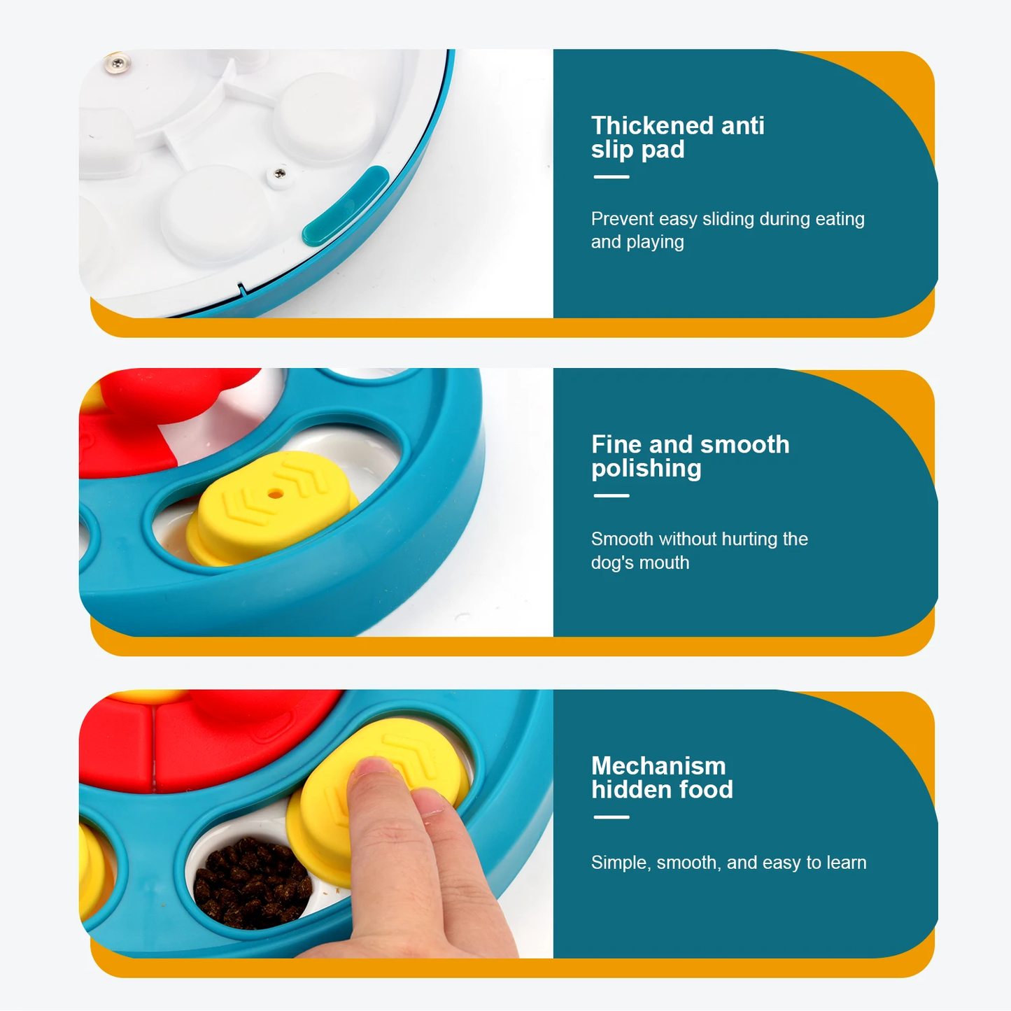 Interactive Dog Puzzle Toy – Slow Feeder Plate for Puppies
