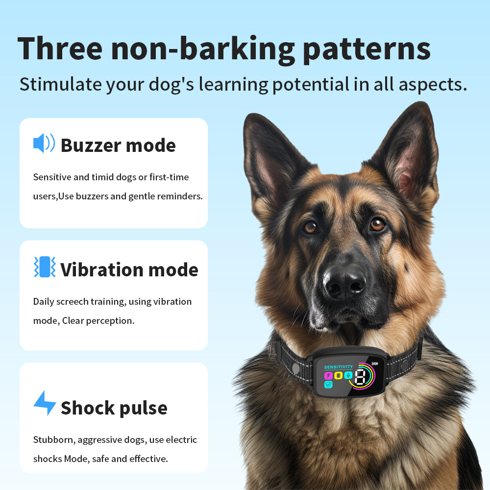 Rechargeable Dog Bark Collar – Smart No-Bark Training with Beep