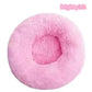 Super Soft Donut Pet Bed – Washable Plush Calming Bed for Dogs & Cats