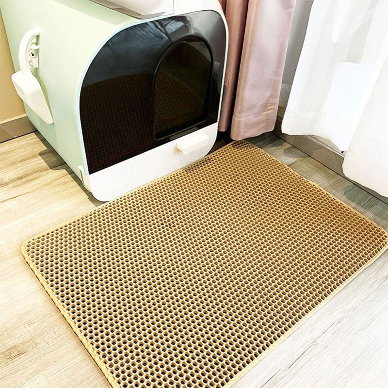 Waterproof Cat Litter Mat – Double Layer Trapping Pad