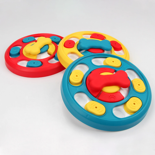 Interactive Dog Puzzle Toy – Slow Feeder Plate for Puppies