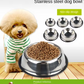 Stainless Steel Non-Skid Dog Bowls – 2-Pack Food & Water Set