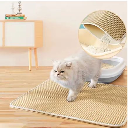 Waterproof Cat Litter Mat – Double Layer Trapping Pad