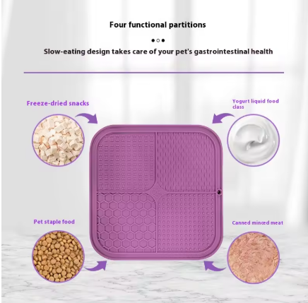 LUKITO Lick Mat for Dogs & Cats – Slow Feeder with Suction Cups