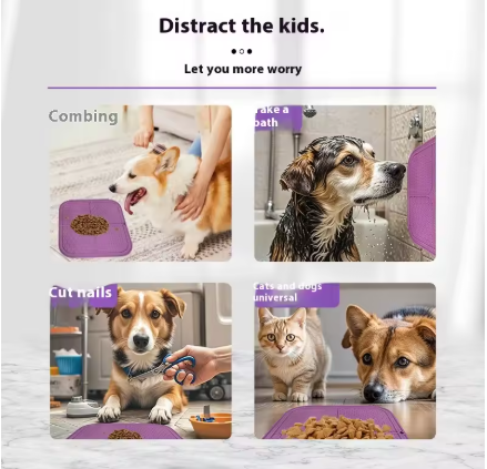 LUKITO Lick Mat for Dogs & Cats – Slow Feeder with Suction Cups