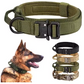 Tactical Dog Collar with Handle – Adjustable Nylon Military Collar