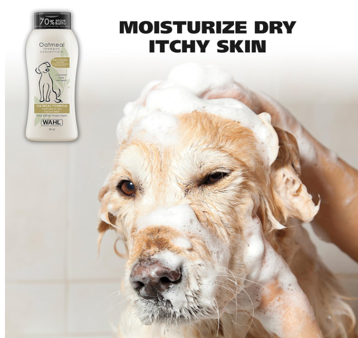 Wahl USA Dog Shampoo – Oatmeal, Coconut & Lime for Itchy Skin