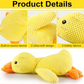 Calming Duck Dog Toy – Soft Plush Pillow with Quacking Sound