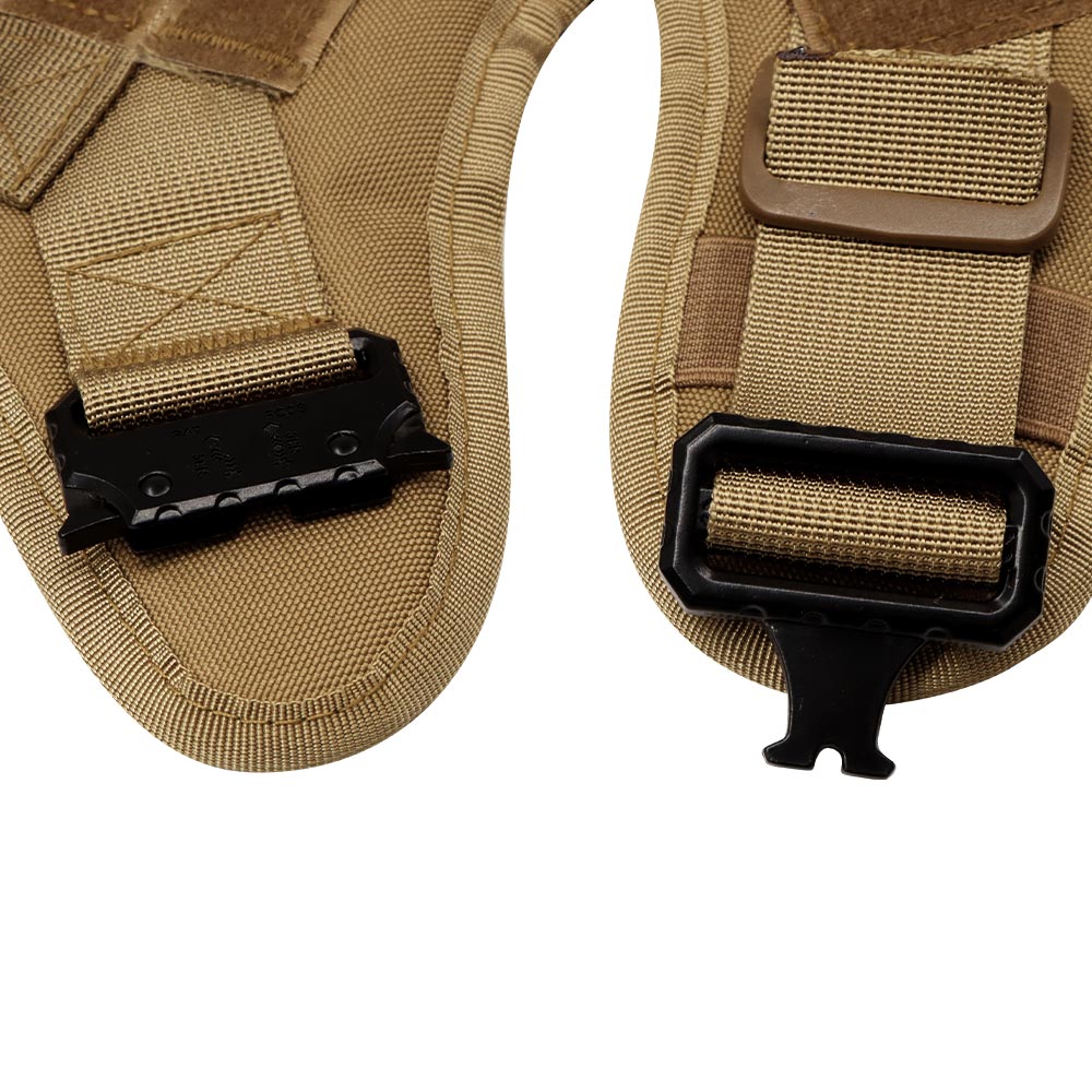 Large Dog Harness & Leash Set with MOLLE Pouches – Training Vest