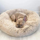 Super Soft Donut Pet Bed – Washable Plush Calming Bed for Dogs & Cats