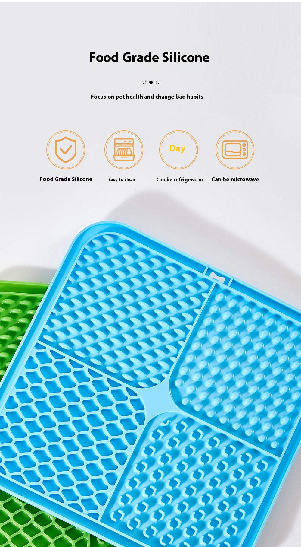 LUKITO Lick Mat for Dogs & Cats – Slow Feeder with Suction Cups