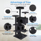 54-Inch Cat Tree Tower – Multi-Level Condo & Scratching Post