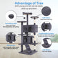 54-Inch Cat Tree Tower – Multi-Level Condo & Scratching Post
