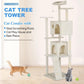 54-Inch Cat Tree Tower – Multi-Level Condo & Scratching Post