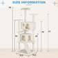 54-Inch Cat Tree Tower – Multi-Level Condo & Scratching Post