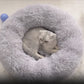 Super Soft Donut Pet Bed – Washable Plush Calming Bed for Dogs & Cats
